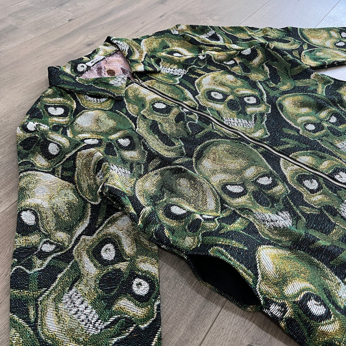 GREEN SKULL Tapestry JACKET