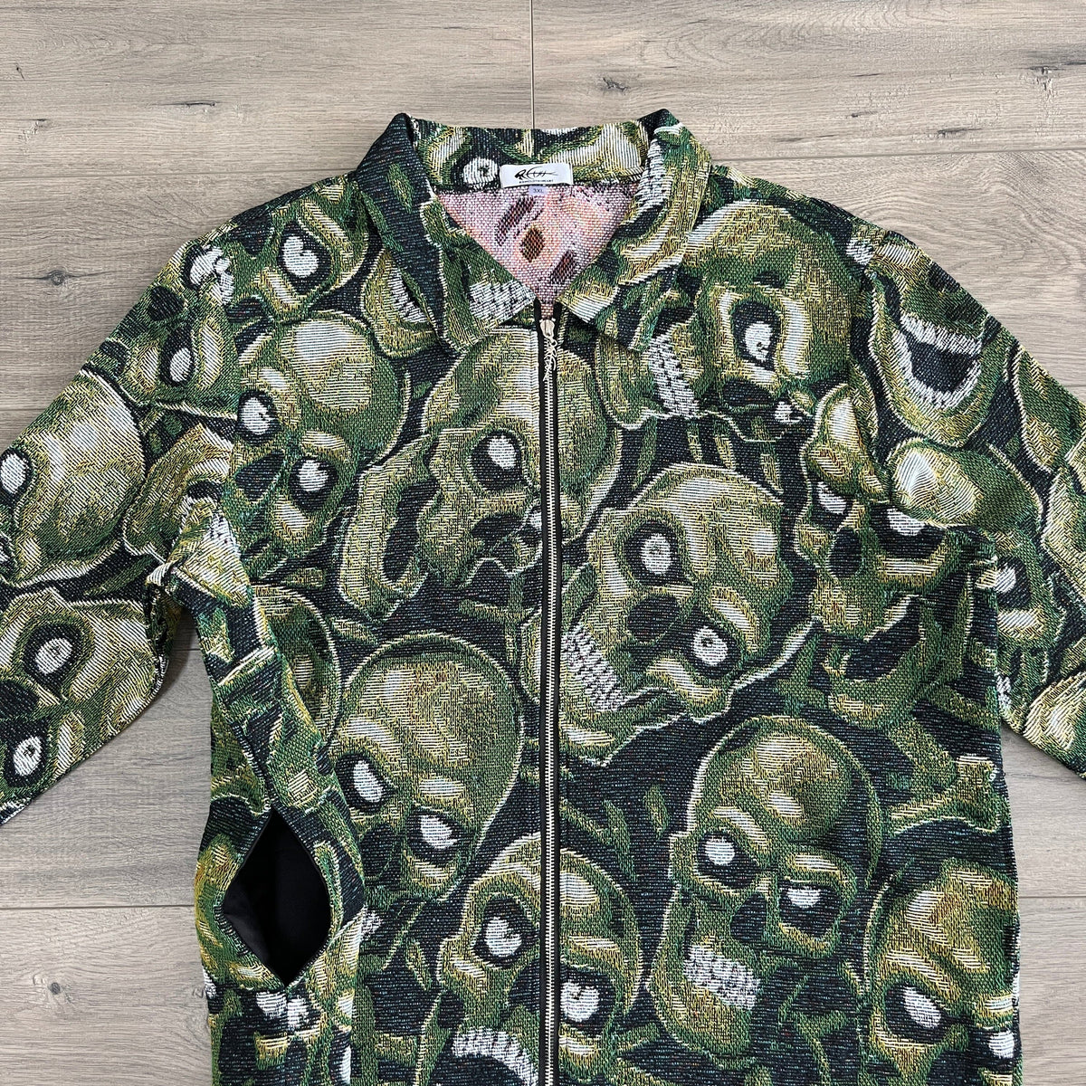 GREEN SKULL Tapestry JACKET