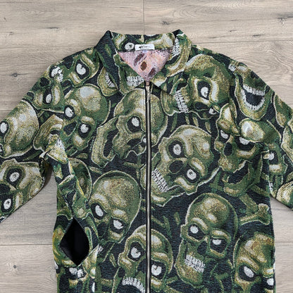 GREEN SKULL Tapestry JACKET