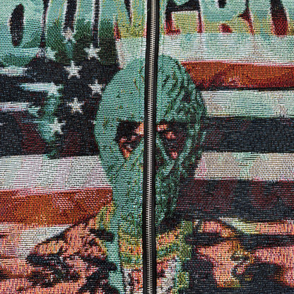 GREEN YOUNGBOY TAPESTRY TEE
