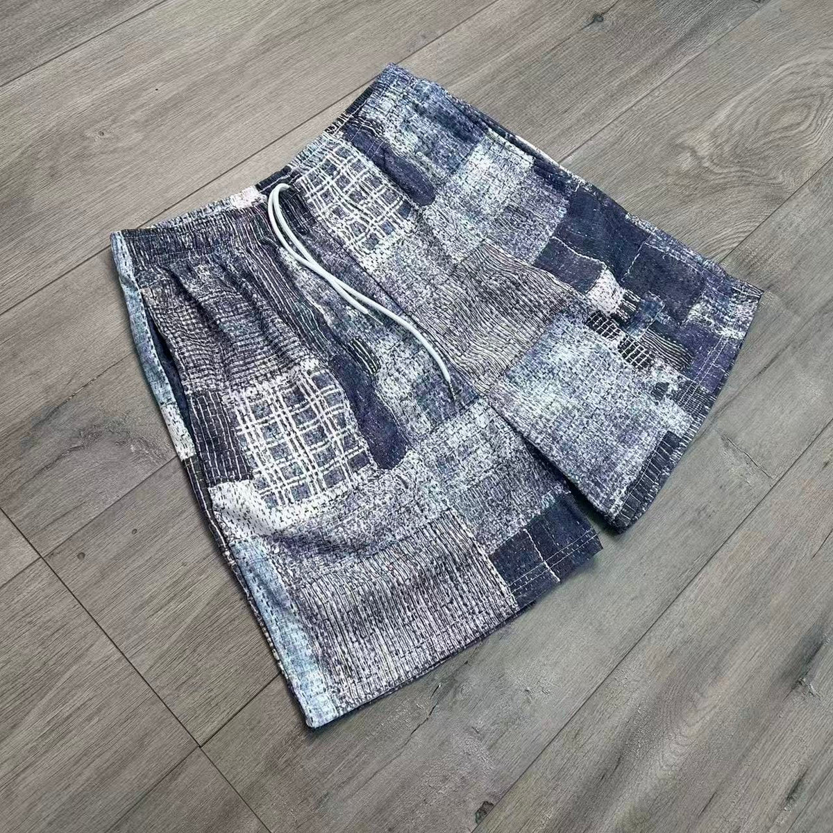 GREY BORO MESH SHORTS-8789