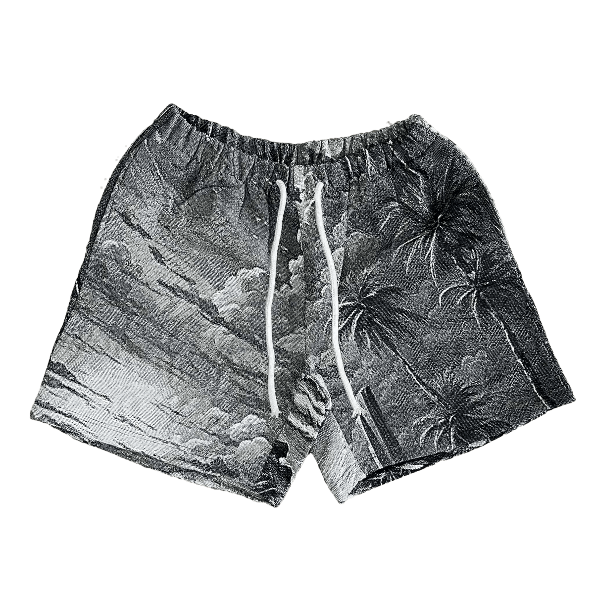 GREY CALIFORNIA TAPESTRY SHORTS