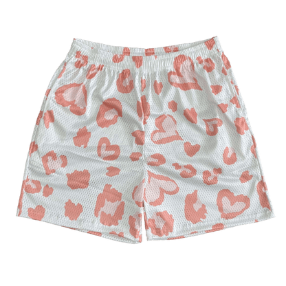 HEART MESH SHORTS-8618