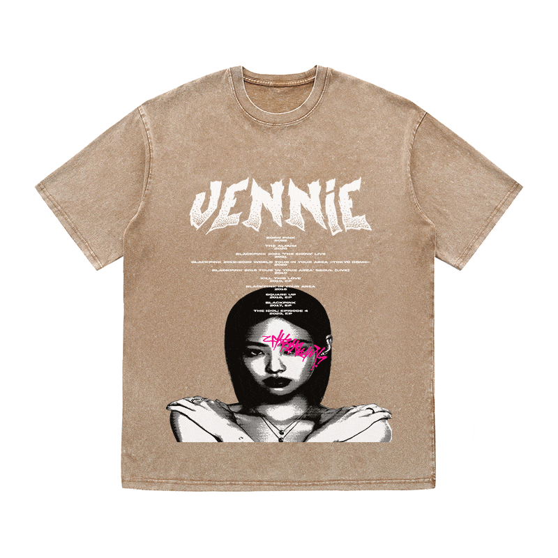 RDMCLOTHINGART tapestry hoodie JENNIE HEAVY WEIGHT COTTON TEE-8906