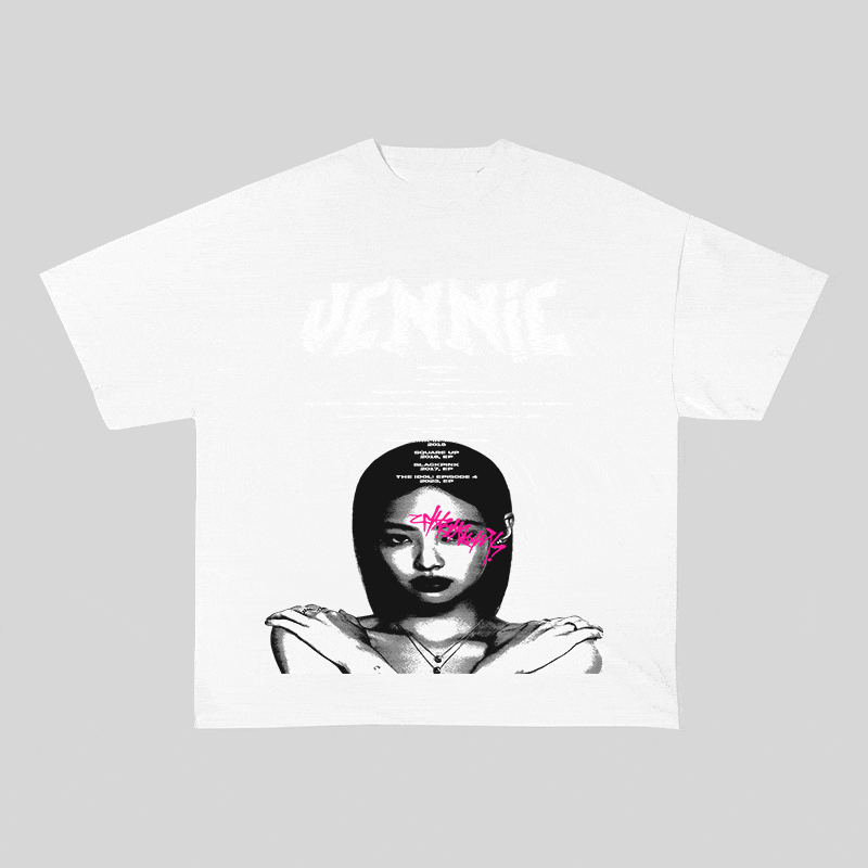 RDMCLOTHINGART tapestry hoodie JENNIE HEAVY WEIGHT COTTON TEE-8906