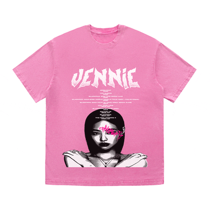 RDMCLOTHINGART tapestry hoodie JENNIE HEAVY WEIGHT COTTON TEE-8906