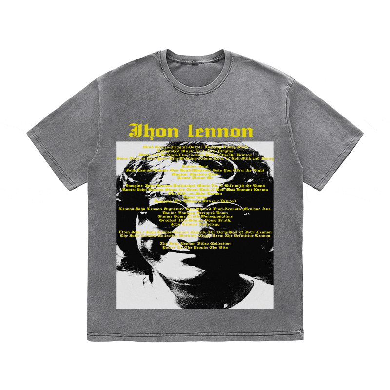 JHON LENNON HEAVY WEIGHT COTTON TEE-8935