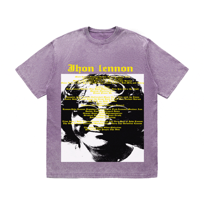 RDMCLOTHINGART tapestry hoodie JHON LENNON HEAVY WEIGHT COTTON TEE-8935