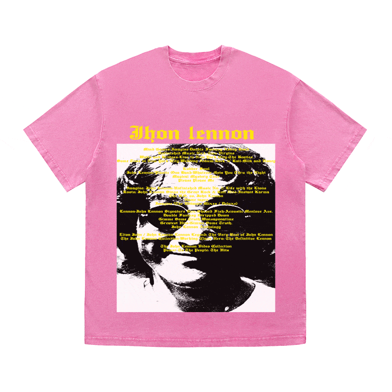 JHON LENNON HEAVY WEIGHT COTTON TEE-8935