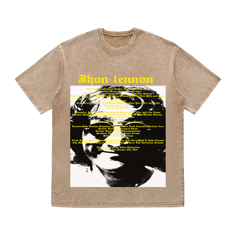 JHON LENNON HEAVY WEIGHT COTTON TEE-8935