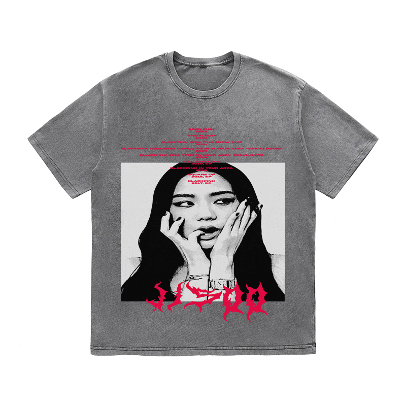 RDMCLOTHINGART tapestry hoodie JISOO HEAVY WEIGHT COTTON TEE-8907