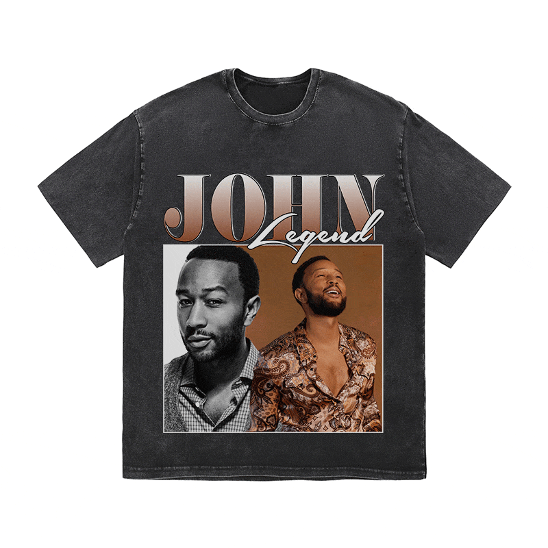 RDMCLOTHINGART tapestry hoodie JOHN LEGEND HEAVY WEIGHT COTTON TEE-8863