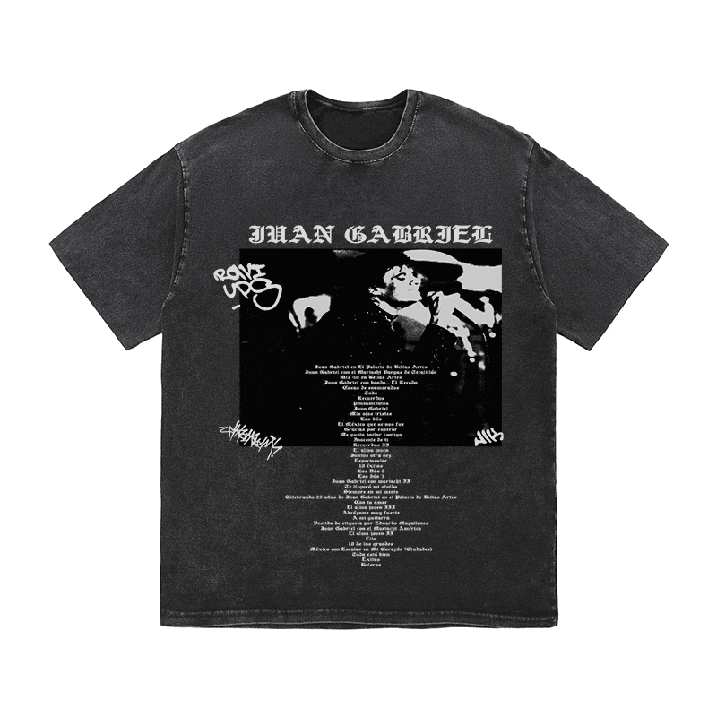 RDMCLOTHINGART tapestry hoodie JUAN GABRIEL HEAVY WEIGHT COTTON TEE-8909