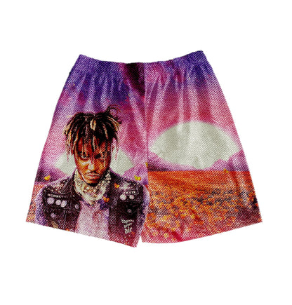 JUICE WRLD TAPESTRY SHORTS