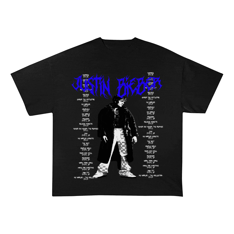 RDMCLOTHINGART tapestry hoodie JUSTIN BIEBER HEAVY WEIGHT COTTON TEE-8910