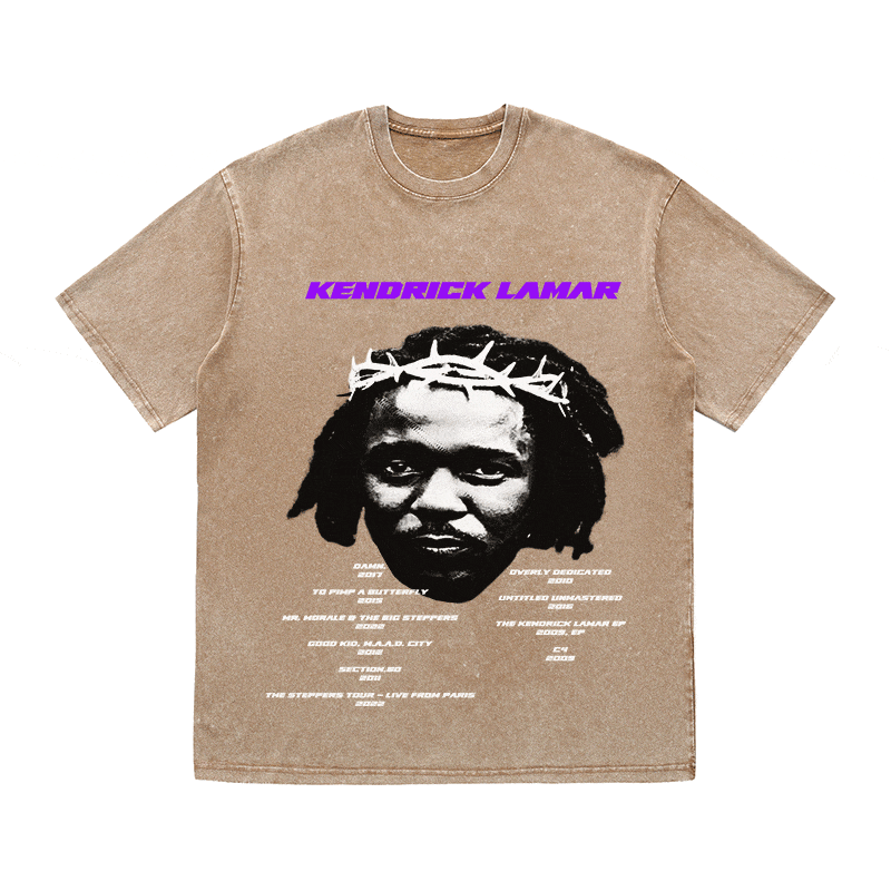 KENDRICK LAMAR HEAVY WEIGHT COTTON TEE-8882
