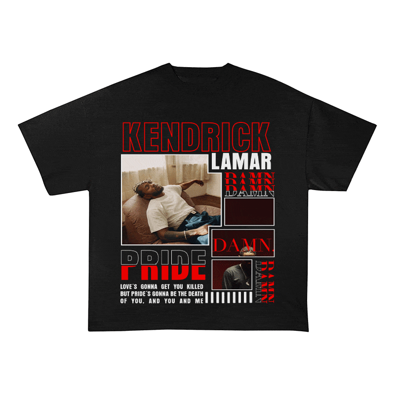 KENDRICK LAMAR HEAVY WEIGHT COTTON TEE-9003