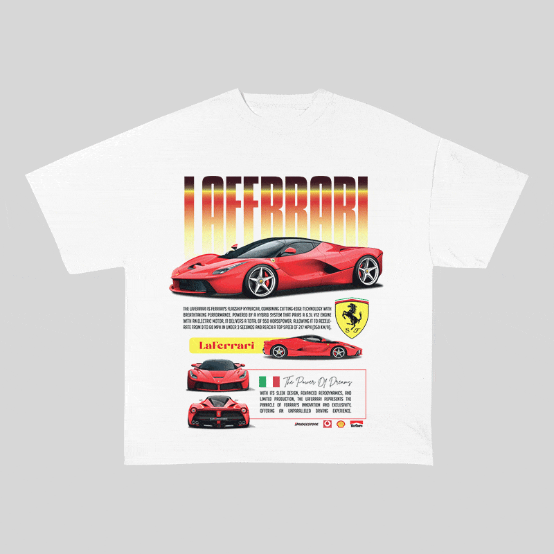 LAFERRARI HEAVY WEIGHT COTTON TEE-8845
