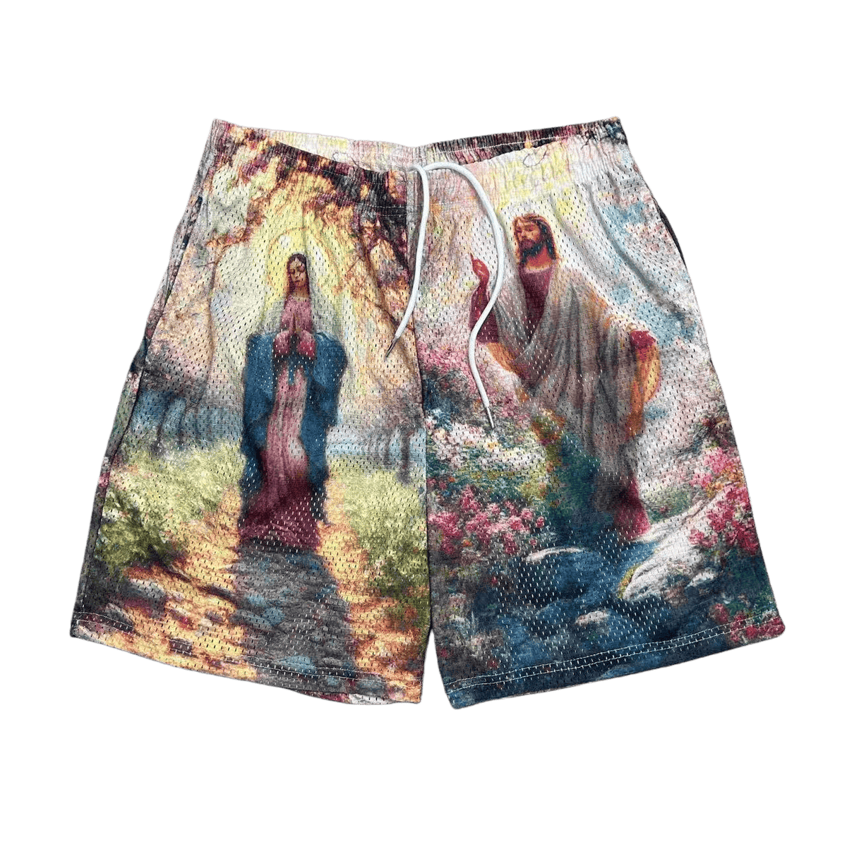LIGHT OF GARDEN MESH SHORTS-8755