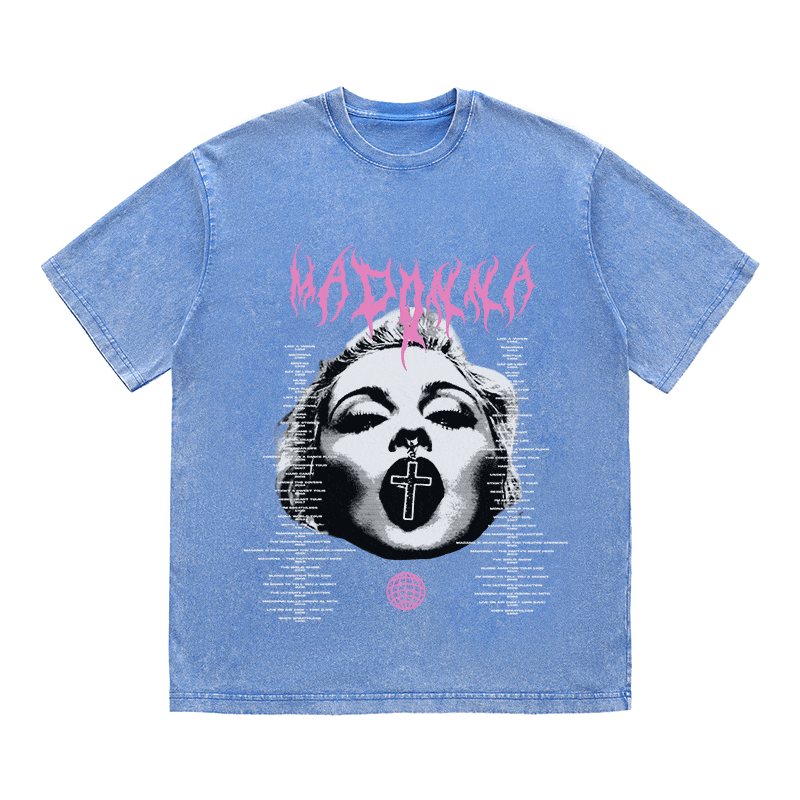 MADONNA HEAVY WEIGHT COTTON TEE-8938