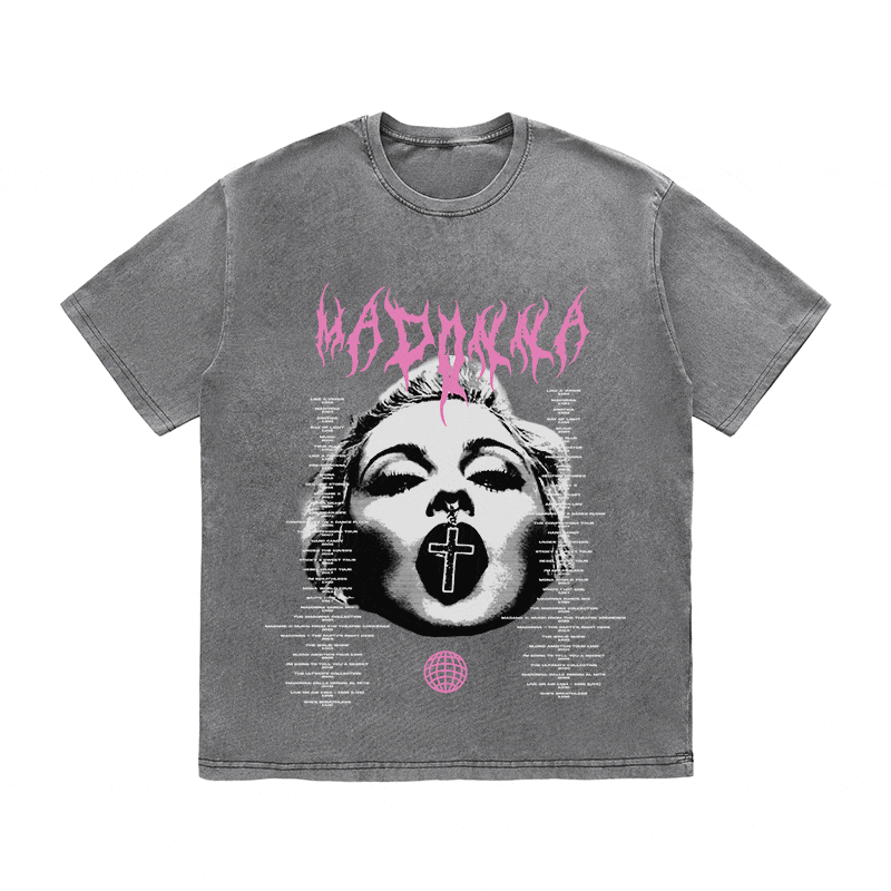 MADONNA HEAVY WEIGHT COTTON TEE-8938