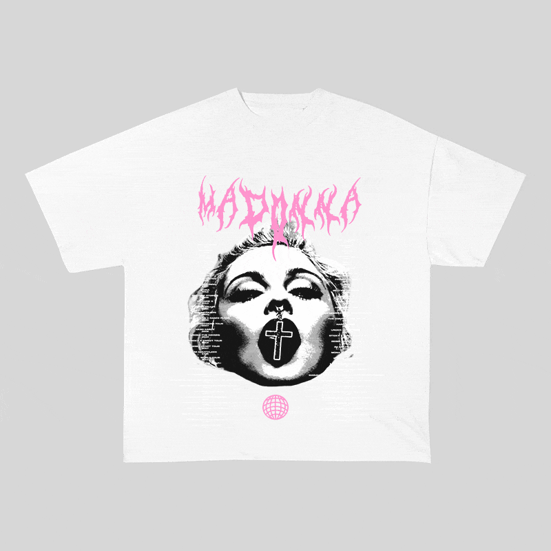 MADONNA HEAVY WEIGHT COTTON TEE-8938