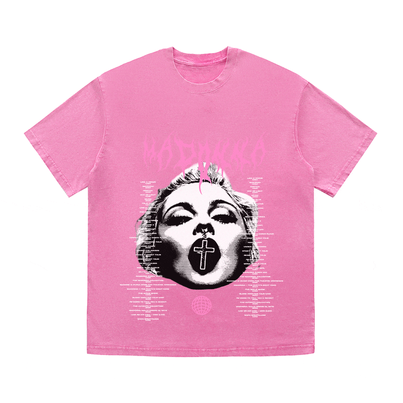MADONNA HEAVY WEIGHT COTTON TEE-8938