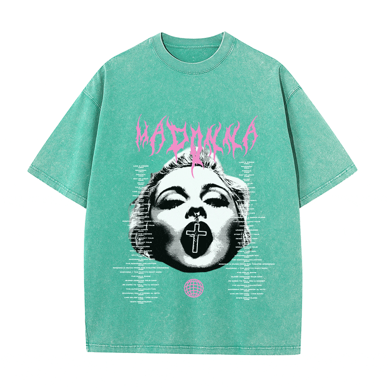 MADONNA HEAVY WEIGHT COTTON TEE-8938