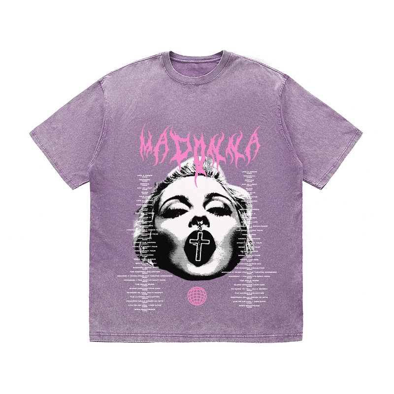 MADONNA HEAVY WEIGHT COTTON TEE-8938