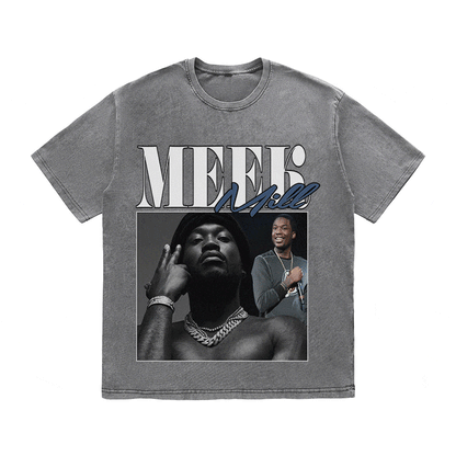RDMCLOTHINGART tapestry hoodie MEEK MILL HEAVY WEIGHT COTTON TEE-8865