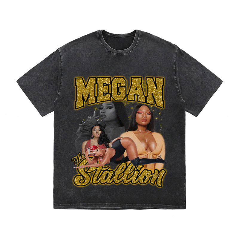 MEGAN STALLION HEAVY WEIGHT COTTON TEE-9130