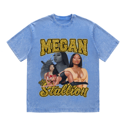MEGAN STALLION HEAVY WEIGHT COTTON TEE-9130