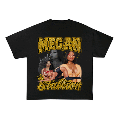 MEGAN STALLION HEAVY WEIGHT COTTON TEE-9130