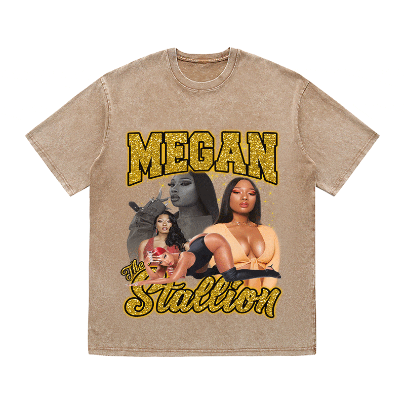 MEGAN STALLION HEAVY WEIGHT COTTON TEE-9130