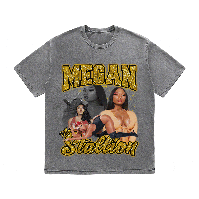 MEGAN STALLION HEAVY WEIGHT COTTON TEE-9130