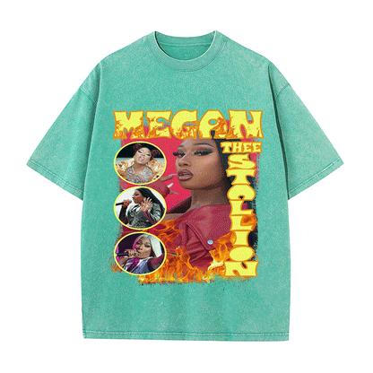 MEGAN STALLION HEAVY WEIGHT COTTON TEE-9131