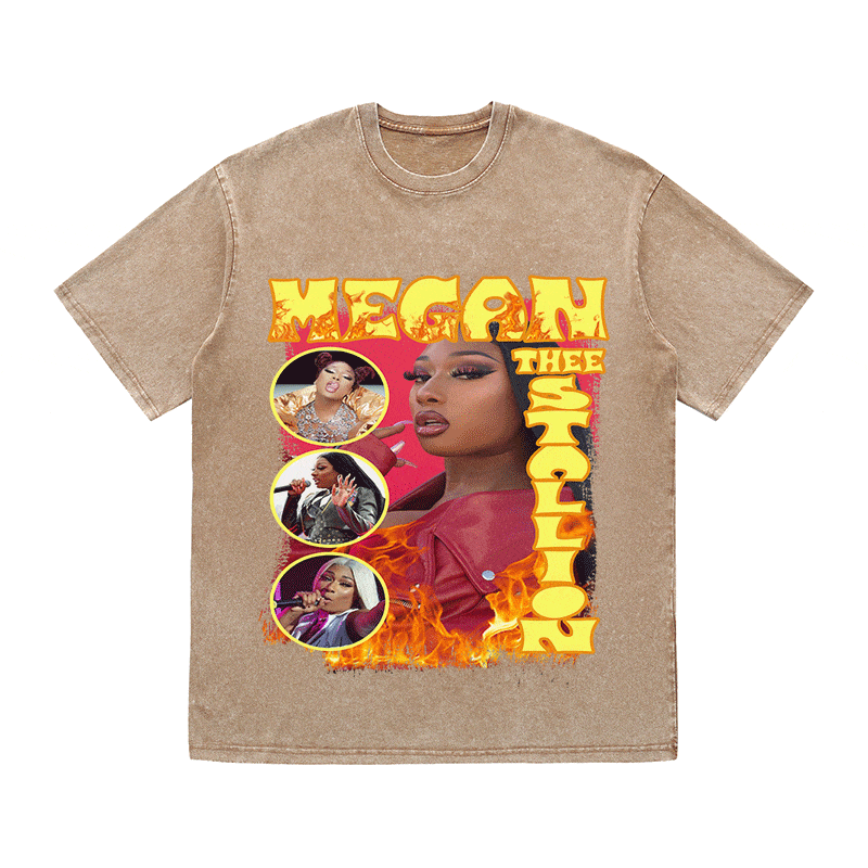 MEGAN STALLION HEAVY WEIGHT COTTON TEE-9131