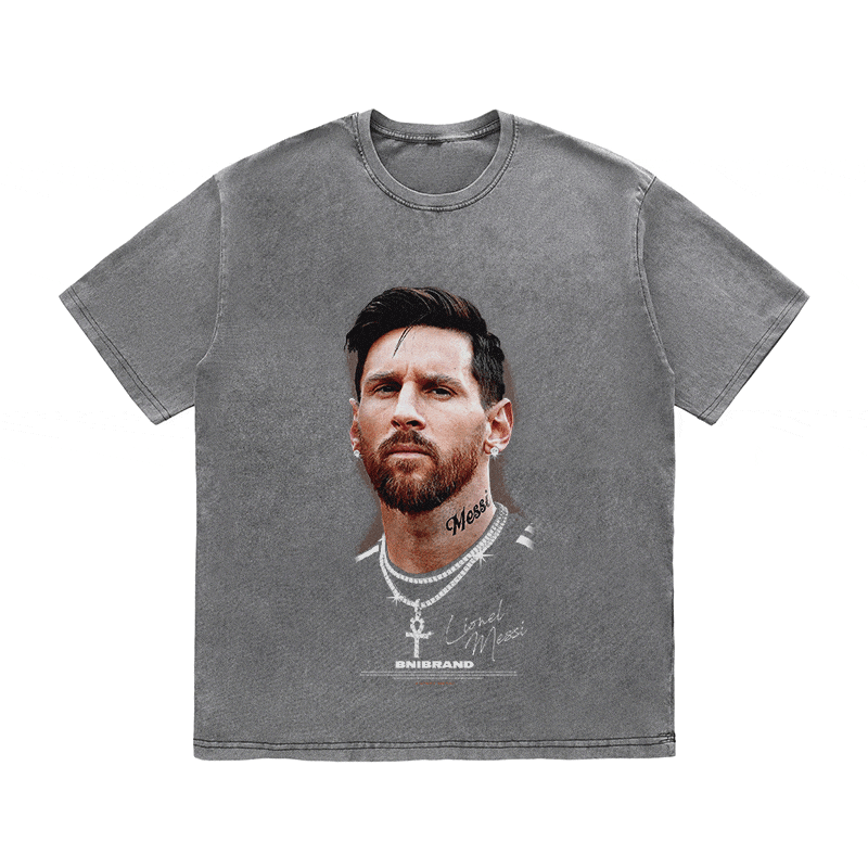 MESSI HEAVY WEIGHT COTTON TEE-9323