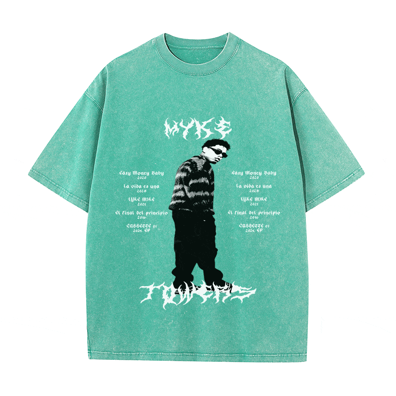 RDMCLOTHINGART tapestry hoodie MYKE TOWERS HEAVY WEIGHT COTTON TEE-8887