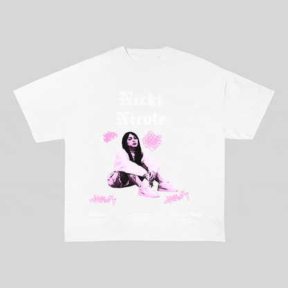 RDMCLOTHINGART tapestry hoodie NICKI NICOLE HEAVY WEIGHT COTTON TEE-8889