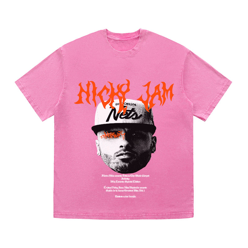 NICKY JAM HEAVY WEIGHT COTTON TEE-8943