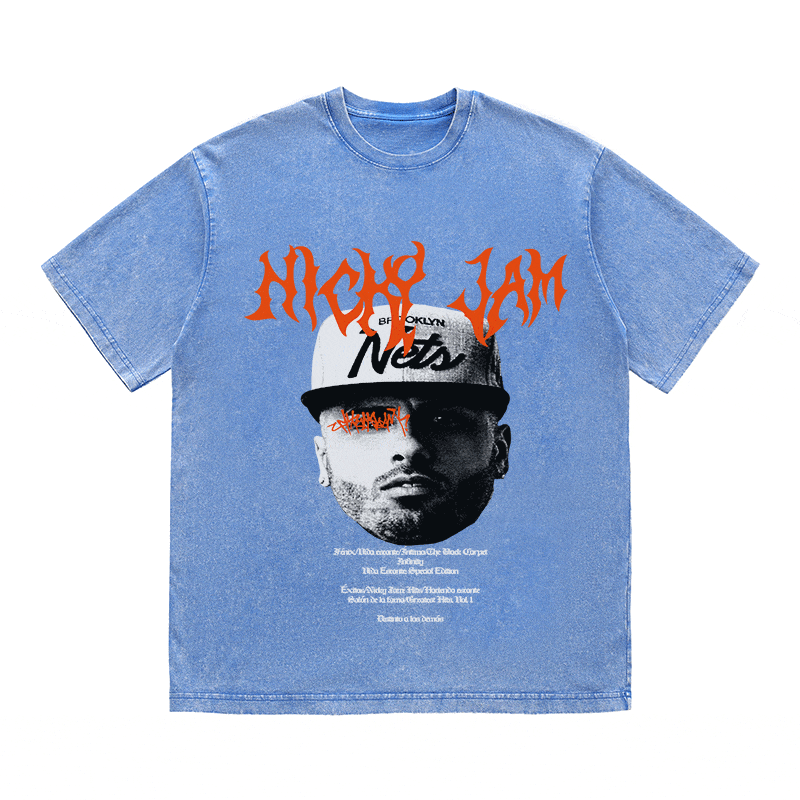 NICKY JAM HEAVY WEIGHT COTTON TEE-8943