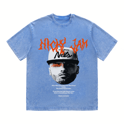 NICKY JAM HEAVY WEIGHT COTTON TEE-8943