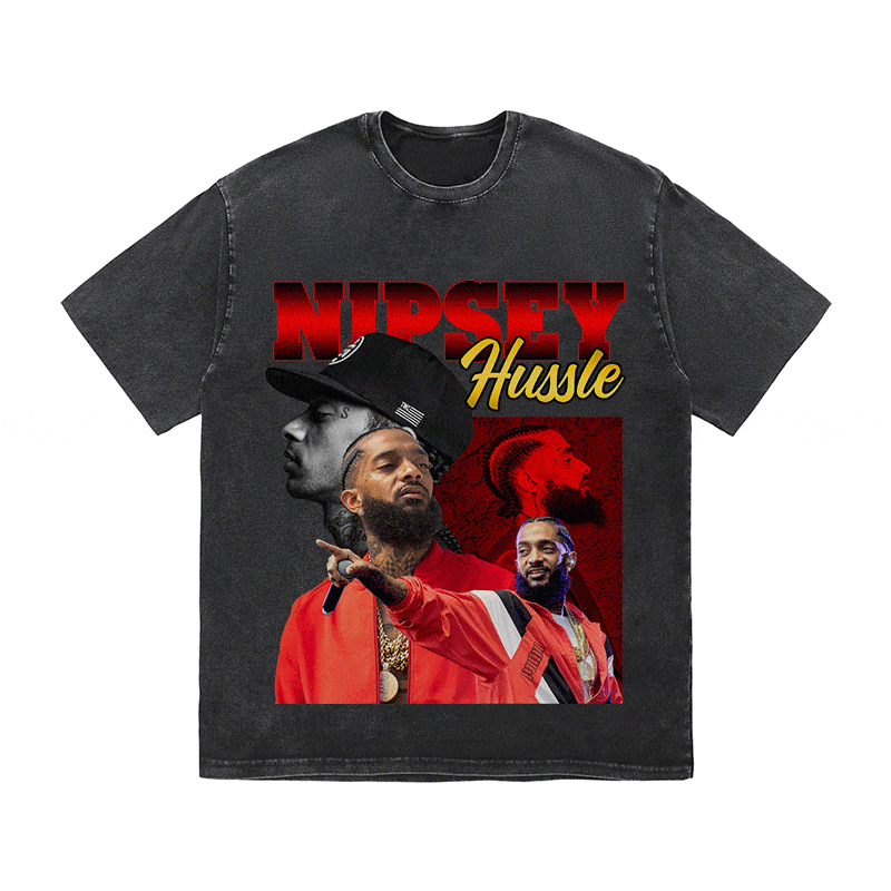 NIPSEY HUSSLE HEAVY WEIGHT COTTON TEE-9133