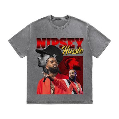 NIPSEY HUSSLE HEAVY WEIGHT COTTON TEE-9133