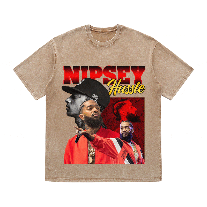 NIPSEY HUSSLE HEAVY WEIGHT COTTON TEE-9133