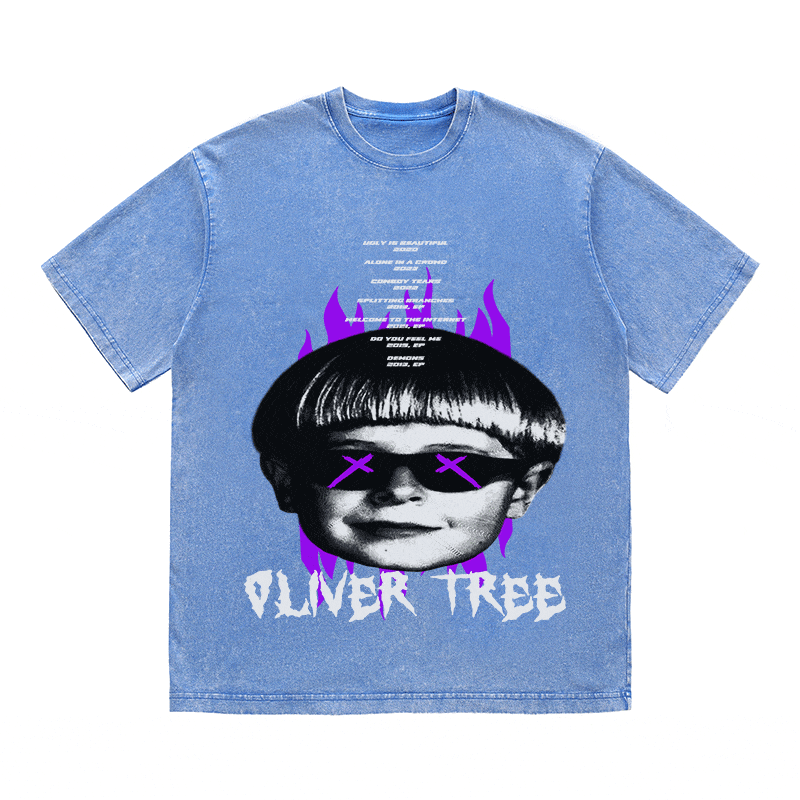 RDMCLOTHINGART tapestry hoodie OLIVER TREE HEAVY WEIGHT COTTON TEE-8890