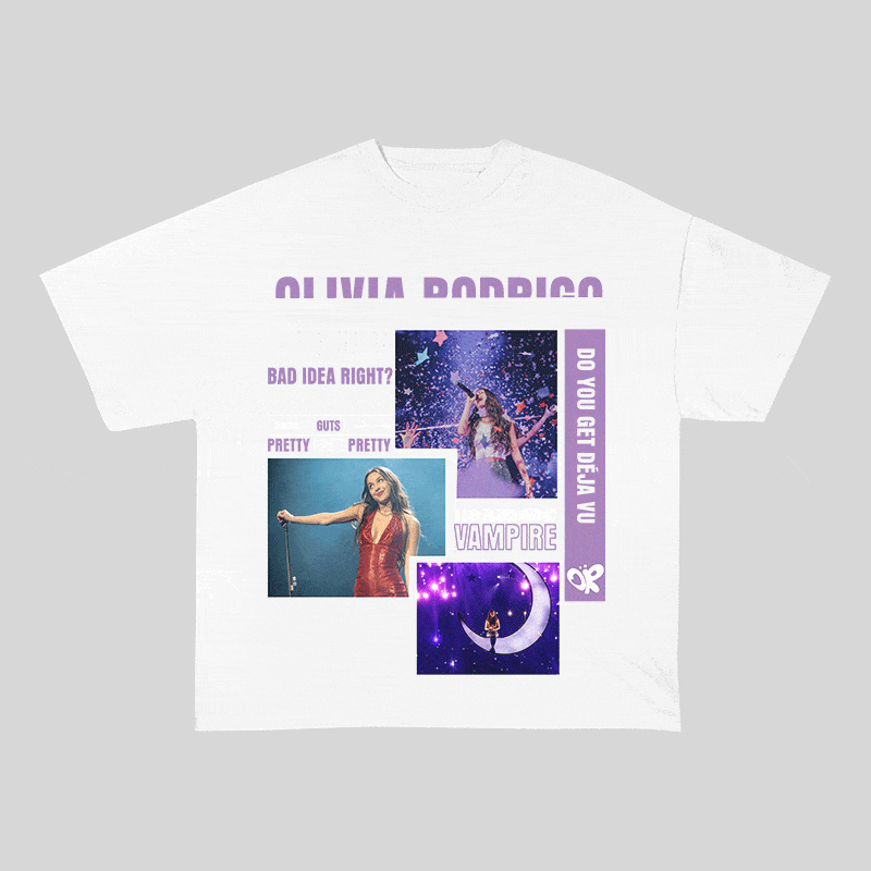 OLIVIA RODRIGO HEAVY WEIGHT COTTON TEE-9012