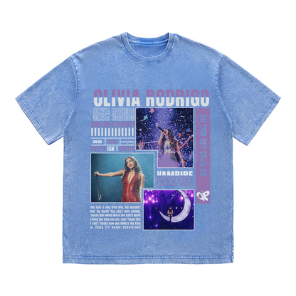 OLIVIA RODRIGO HEAVY WEIGHT COTTON TEE-9012