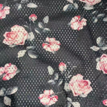 PINK ROSE MESH SHORTS-8799